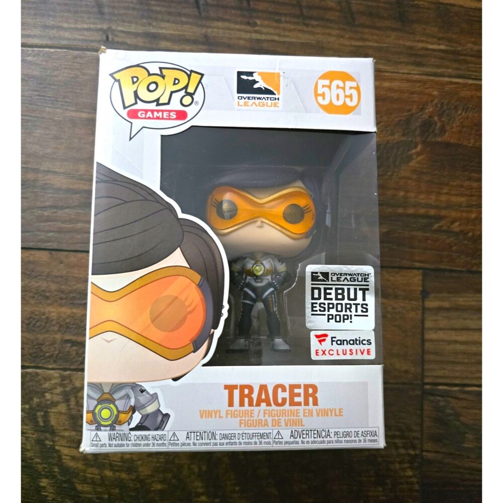 Funko Pop! Games Overwatch League Tracer Vinyl Figure #565 Fanatics Excl 2019